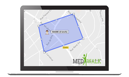 Périmètre, zone de sécurité MEDIWALK